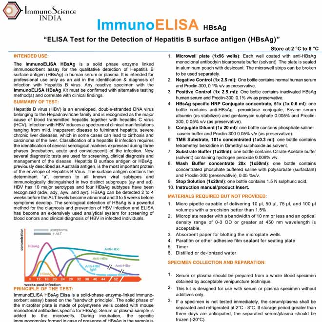 ImmunoELISA HBsAg