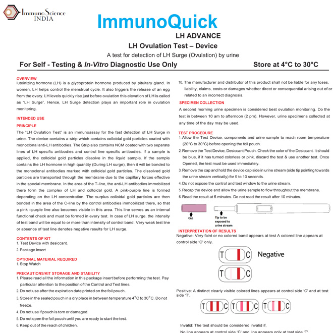 ImmunoQuick  LH Ovulation Midstream