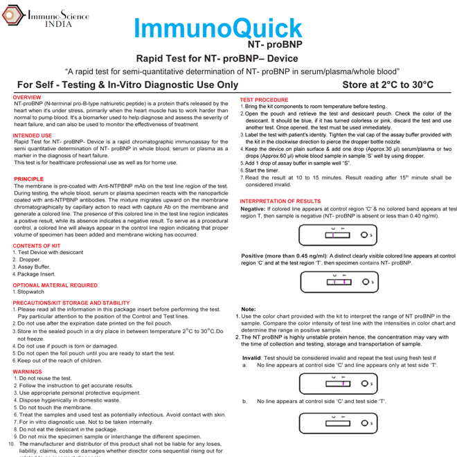 ImmunoQuick NT pro BNP PI