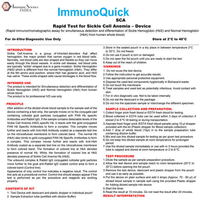 ImmunoQuick SCA PI