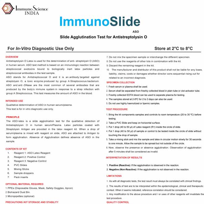 ImmunoSlide ASO