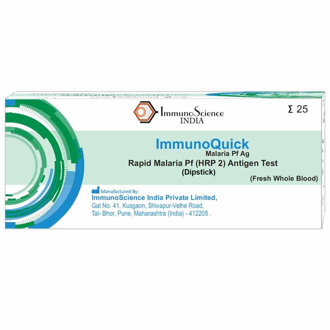 Rapid Malaria Pf(HRP2) Antigen Test - Dipstick